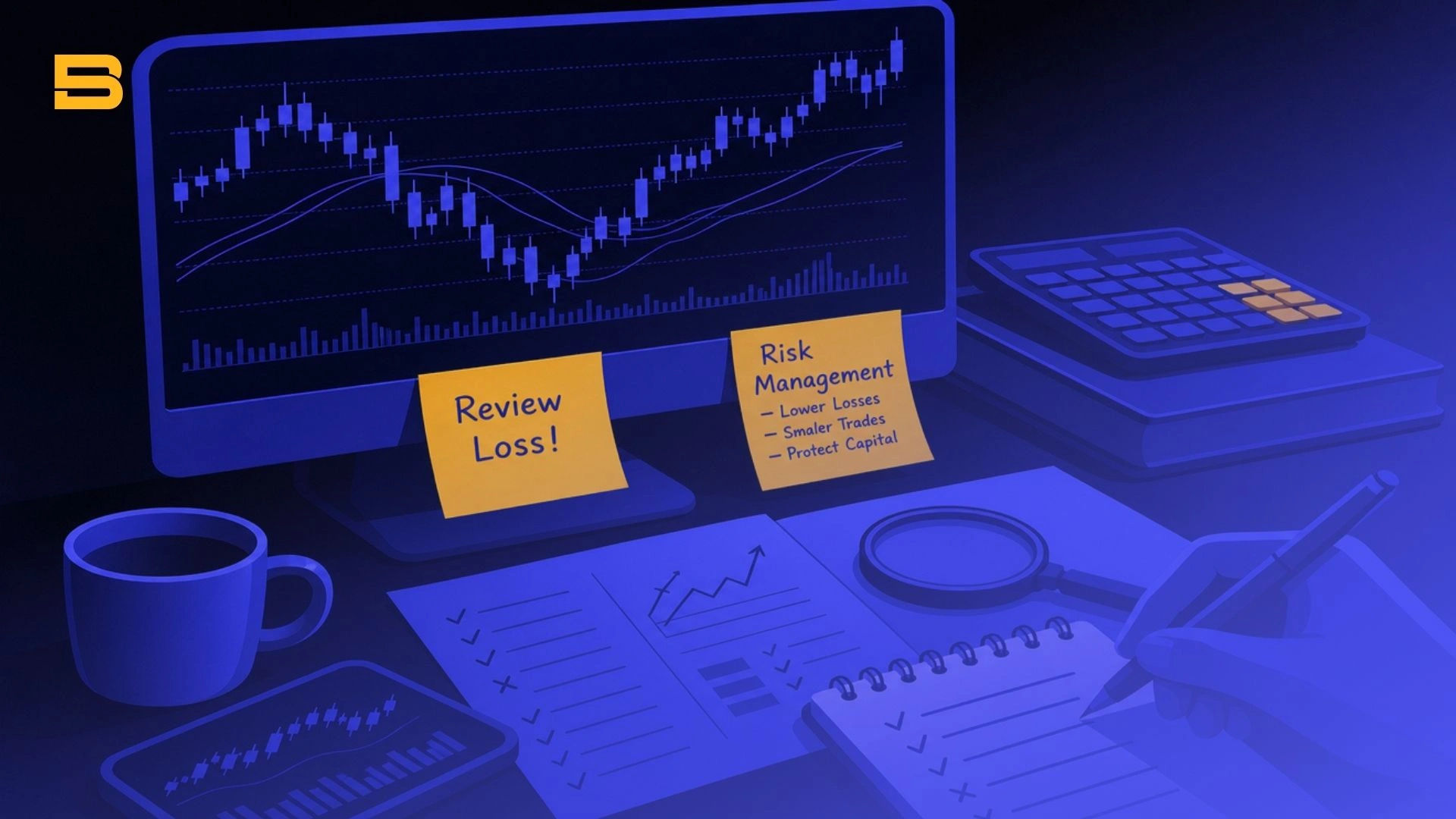 illustrating how to learn trading for beginners