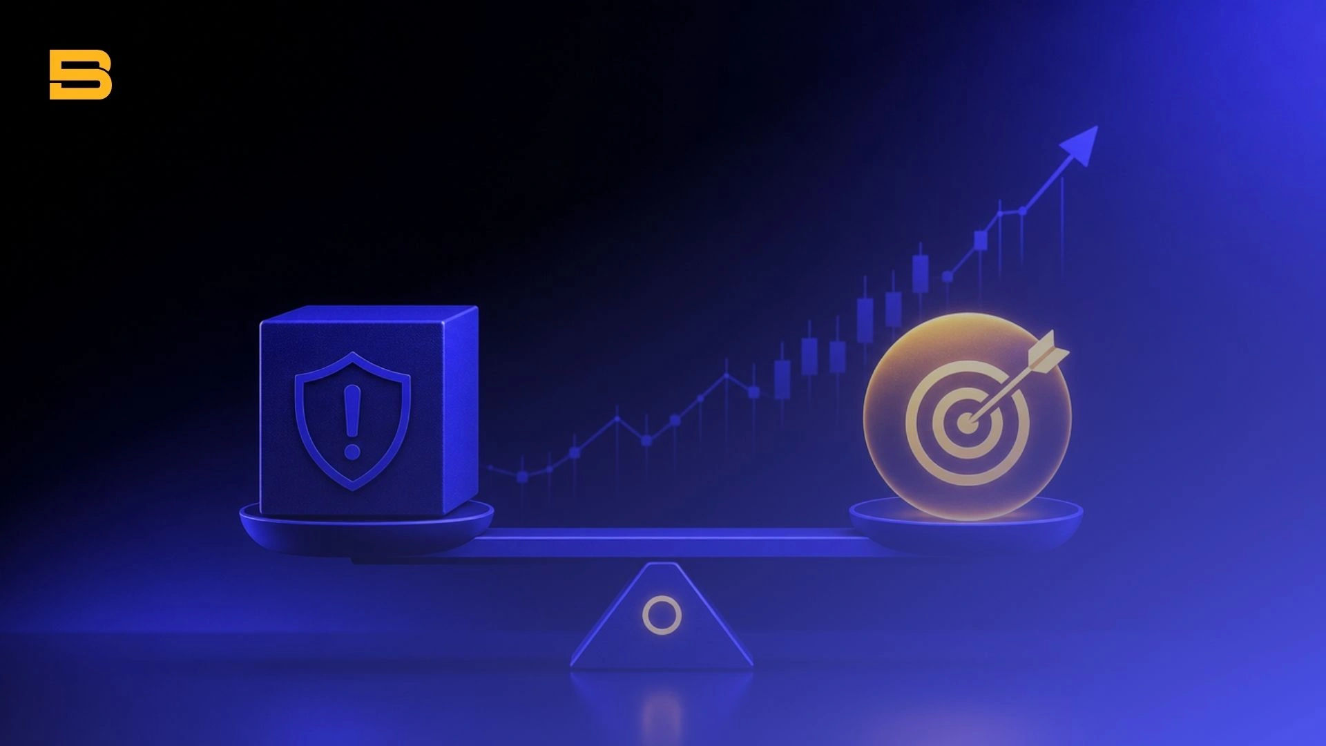 Risk reward ratio concept showing risk versus reward in trading
