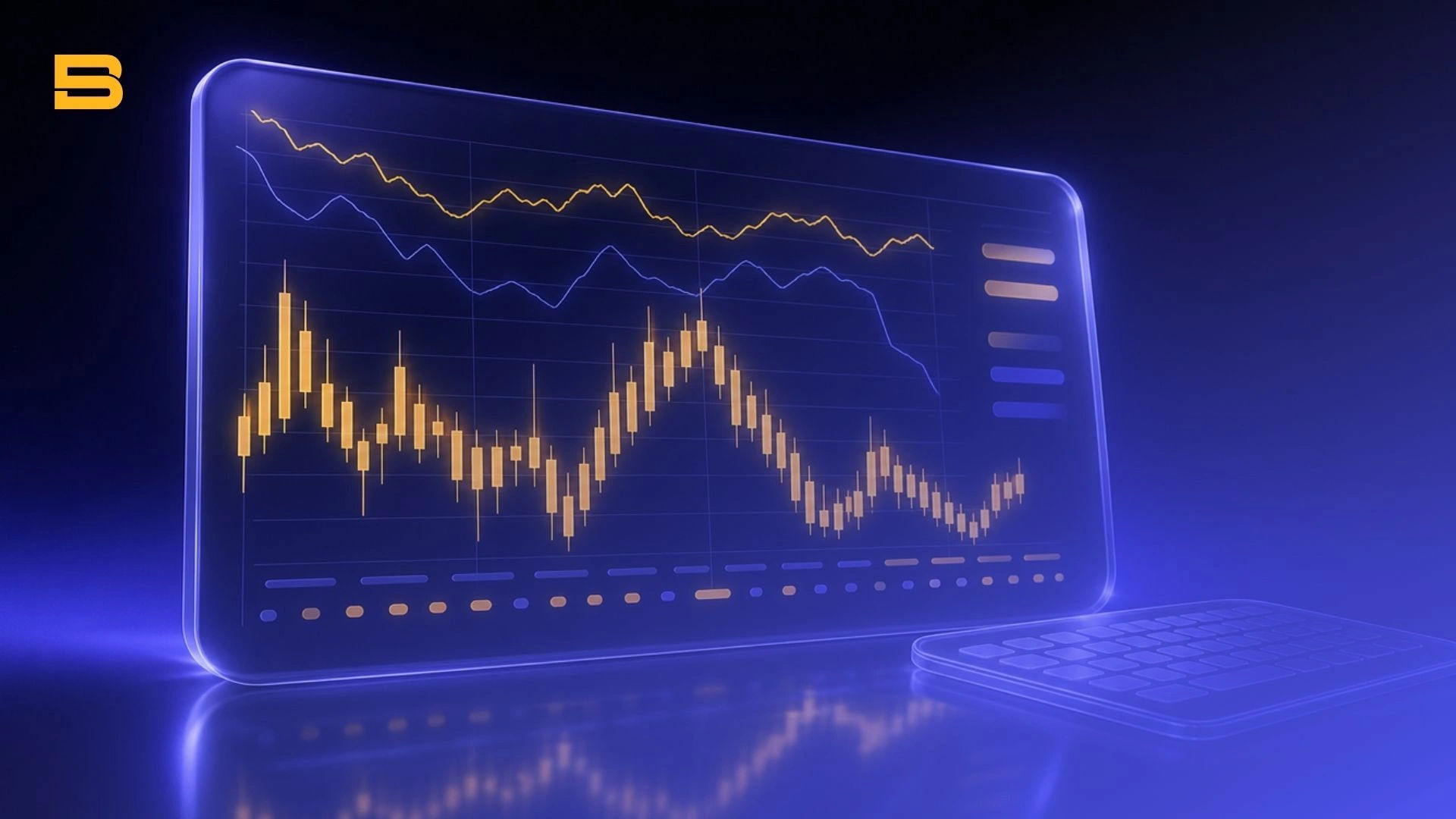 Stock exchange trading screen showing a sudden trading halt during market volatility